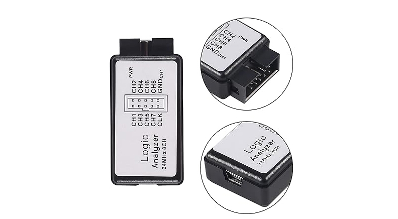 لاجیک آنالایزر USB به همراه بافر 24M 8CH