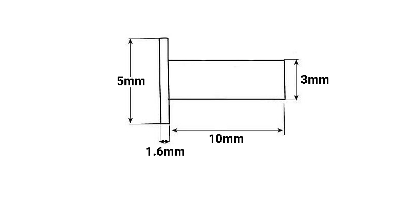 پیچ مشکی خودرو 4x3.8 ارتفاع 10mm 