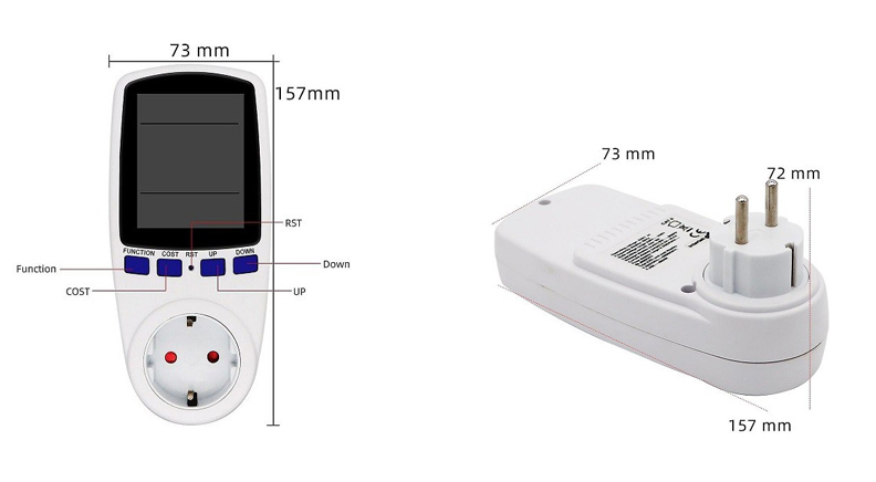 پاورمتر و توان سنج پریزی مدل V016