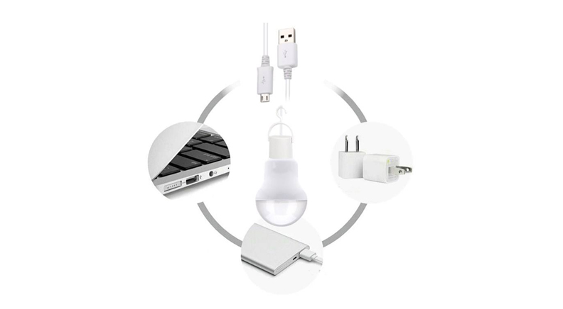 لامپ LED آویزی 5W با کابل USB و Micro usb