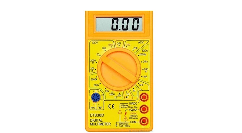 مولتی متر دیجیتالی DT-830/832D زرد