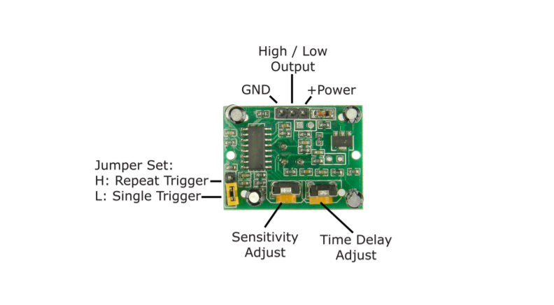 ماژول سنسور حرکت مادون قرمز PIR-HC-SR501 