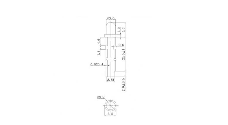 فرستنده IR مادون قرمز 304C-KEL 3mm   