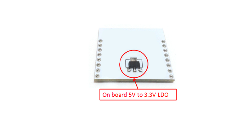 برد کمکی چیپ وایفای ESP8266