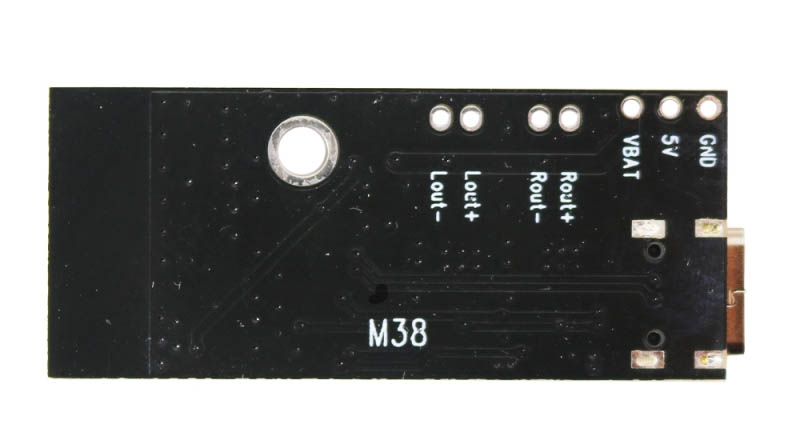 ماژول بلوتوث صوتی MH-M38 دارای 2 خروجی آمپلی فایر 5W