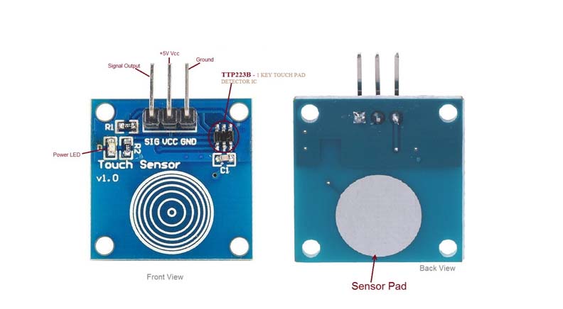 ماژول سنسور لمسی Touch Pad - TTP223