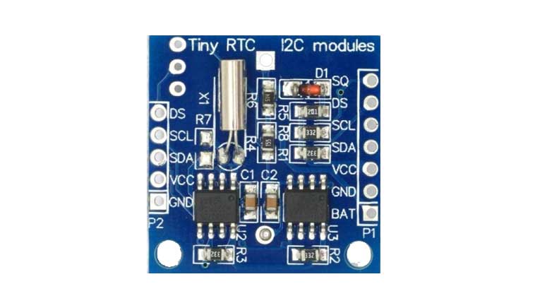 ماژول ساعت DS1307 به همراه حافظه (real-time clock chip)