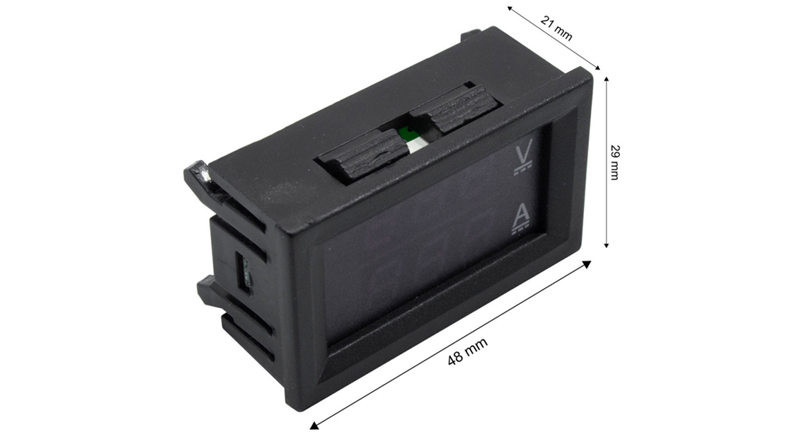 ماژول نمایشگر دیجیتال ولتاژ و جریان 100V / 10A DC مدل DSN-VC288