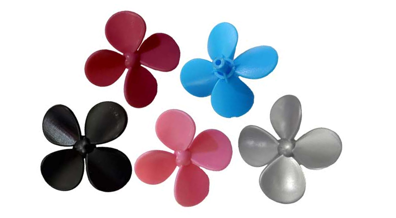 ملخ 4 پر سایز 30mm آبی رنگ