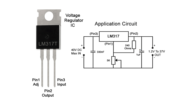 رگولاتور LM317 پکیج TO220