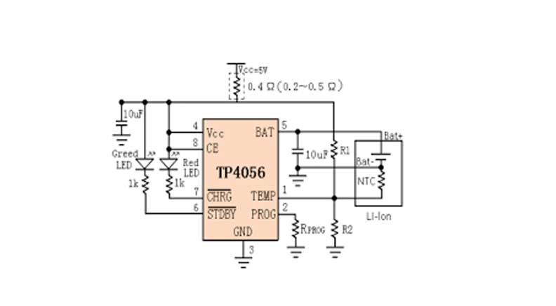 تراشه  شارژر باتری های لیتیومی TP4056 پکیج SOP-8  