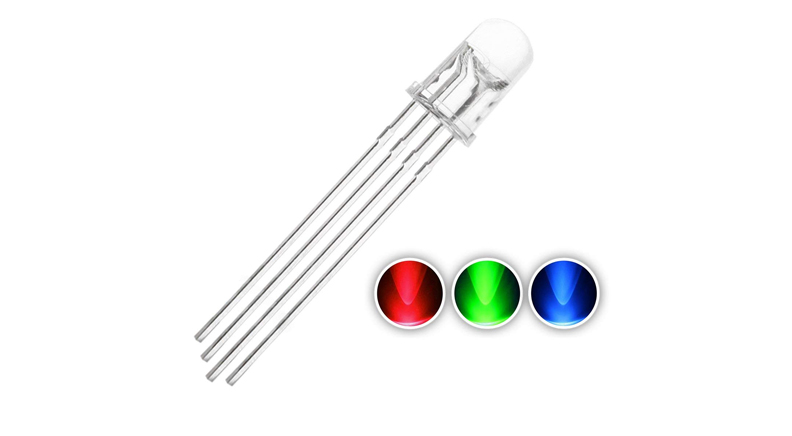 RGB LED آند مشترک 5mm ( مثبت مشترک )