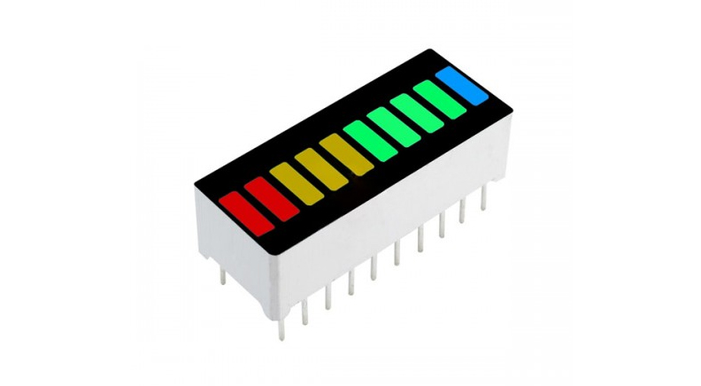 LED بارگراف 10 بیتی چهار رنگ