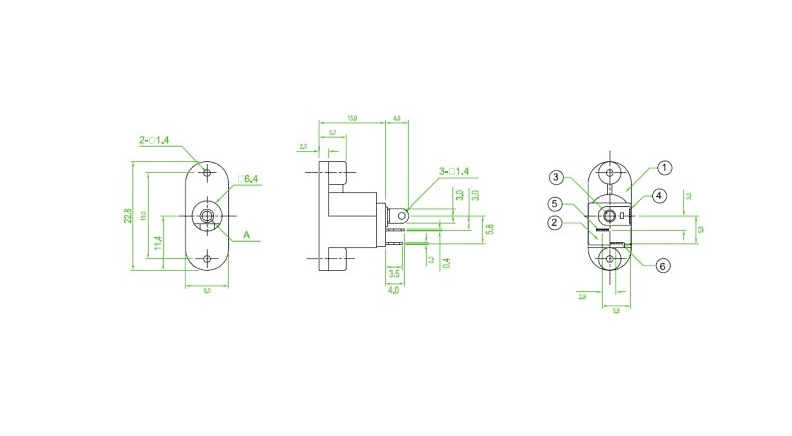 جک آداپتور روپنلی مدل DC-018