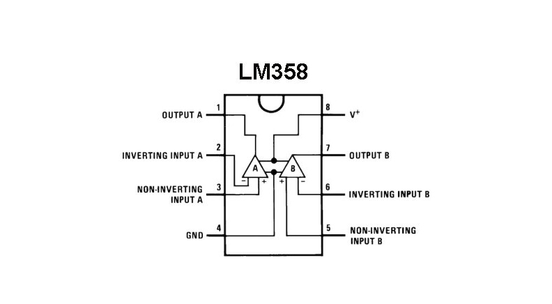 آپ امپ LM358 نوع SMD