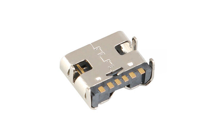 کانکتور USB Type C مادگی 6pin SMD هولدرdip