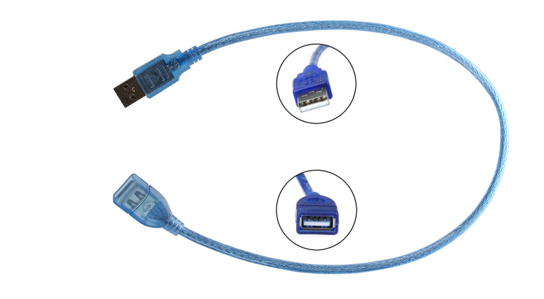 کابل افزایش طول 2.0 USB طول 50 سانتی متر