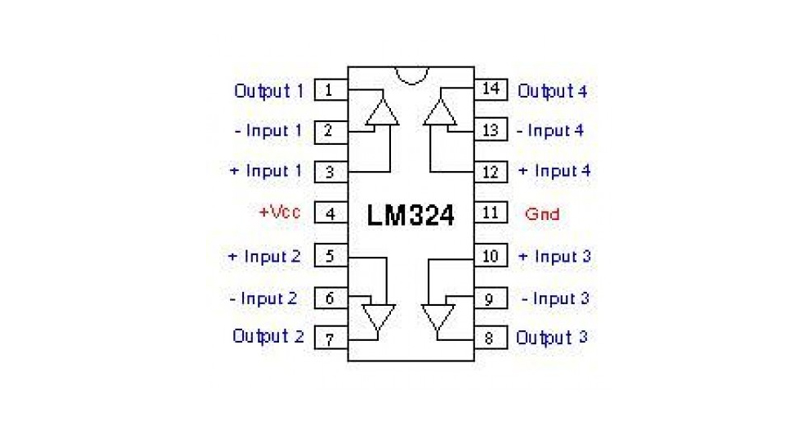 آپ امپ LM324 نوع SMD