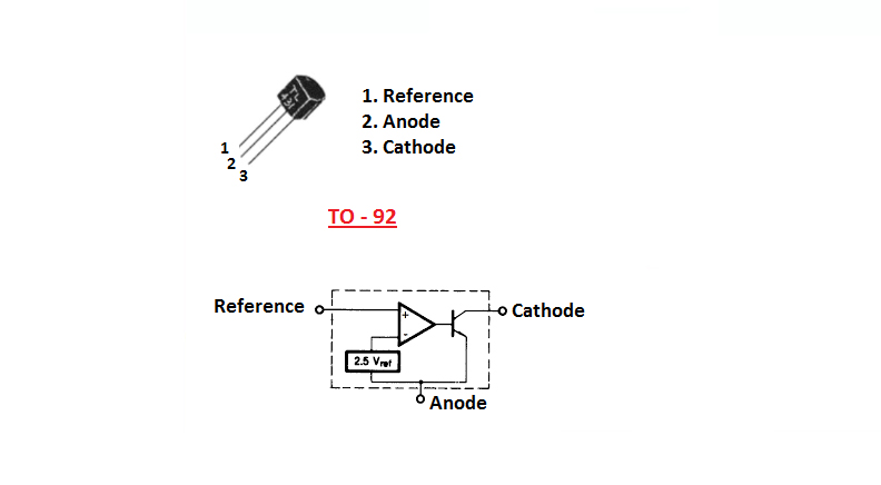 رفرنس ولتاژ TL431 پکیج TO92