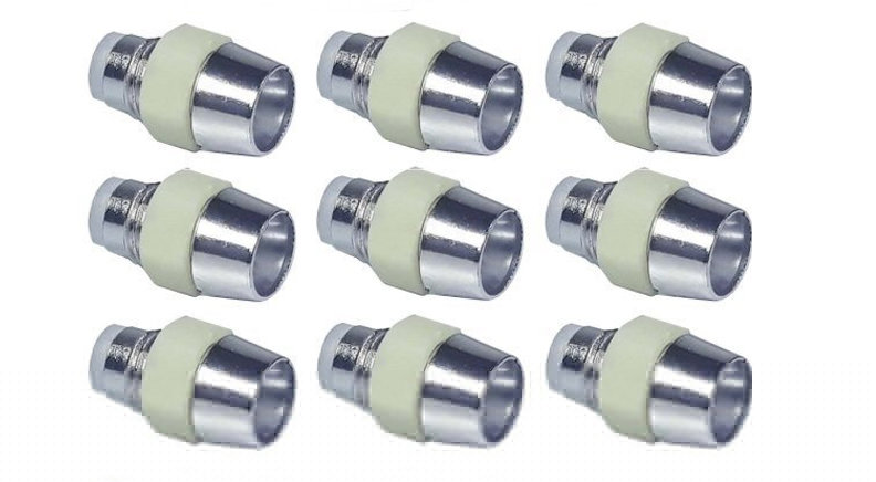 قاب  ال ای دی 5mm پلاستیکی ( طرح فلز )