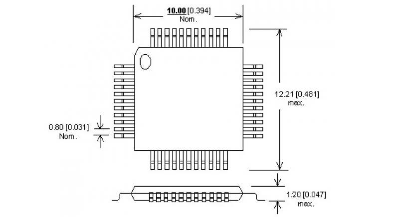 میکرو کنترلر ATMEGA16A-AU پکیج TQFP-44