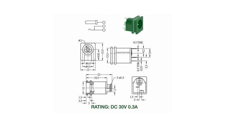 جک آداپتور روپنلی مدل DC-015A