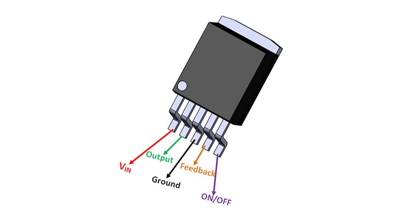 رگولاتور LM2596S-12 3A پکیج TO-263-5