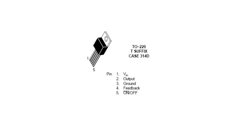 رگولاتور LM2576T-5V 3A پکیج TO-220-5