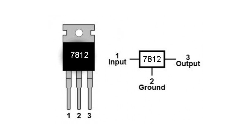رگولاتور 12+ ولت 7812 پکیج TO-220