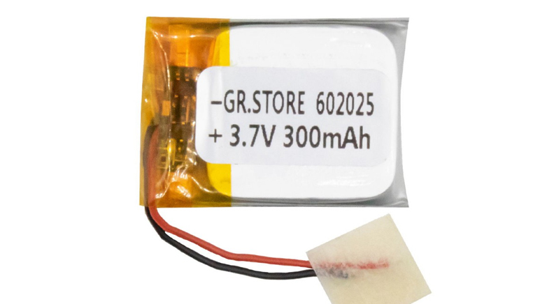باتری لیتیوم پلیمر 3.7v ظرفیت 300mAh مارک GR.STORE