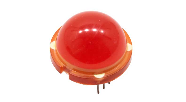 نشانگر - LED دایره ای قرمز کروی قطر 22.5mm