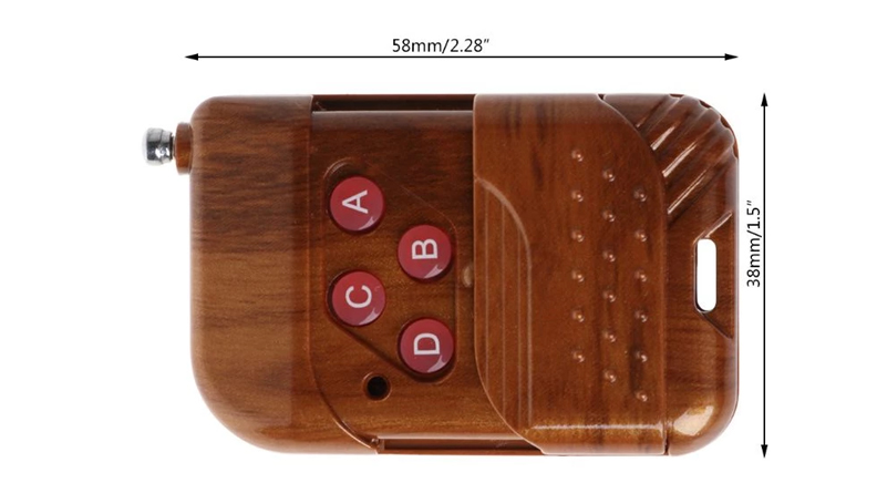 ریموت 4 کانال 315MHz کدلرن قهوه ای