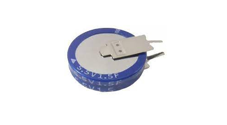 خازن الکترولیتی 1.5F/5.5V سوپر خازن ایستاده