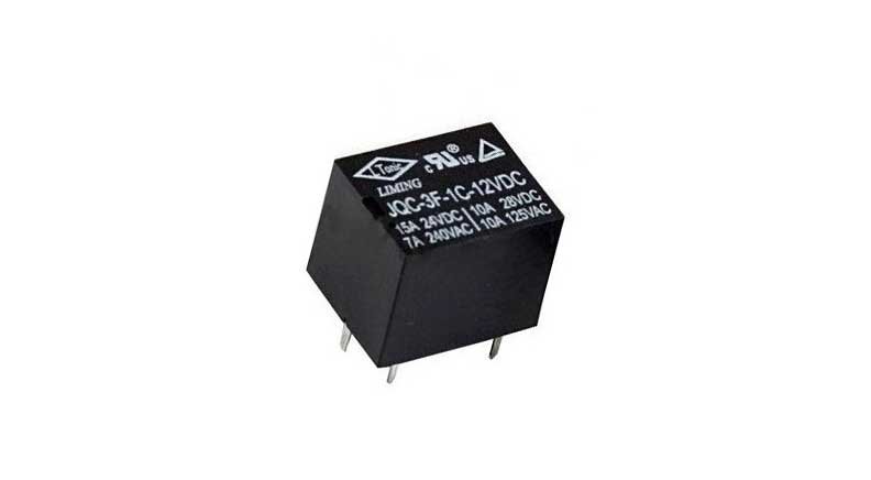 رله 12V-10A پایه میلون T73 مارک LIMING کد JQC-3F-1C-12VDC