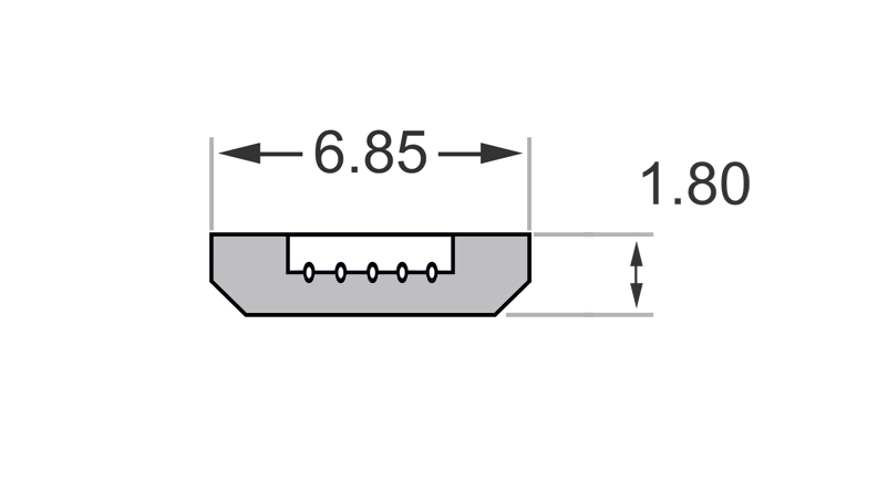 کانکتور Micro USB مادگی 5pin SMD