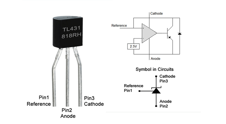 رفرنس ولتاژ TL431 پکیج TO-92 مرغوب