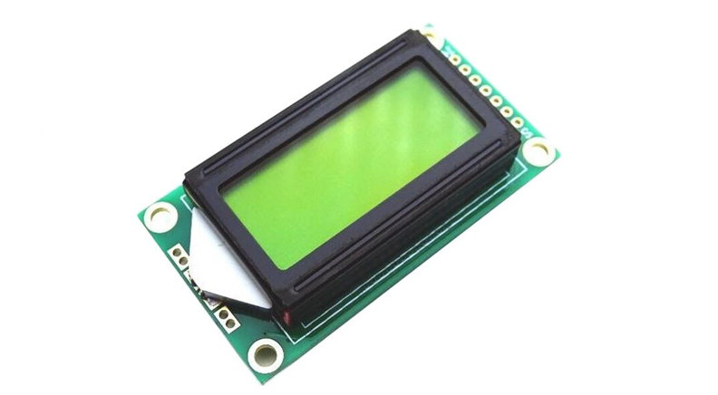 LCD کاراکتری 2x8 بک لایت سبز