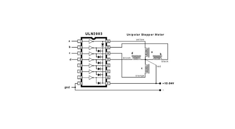 تراشه درایور ULN2003 پکیج SMD