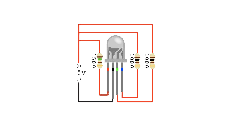 RGB LED کاتد مشترک 5mm