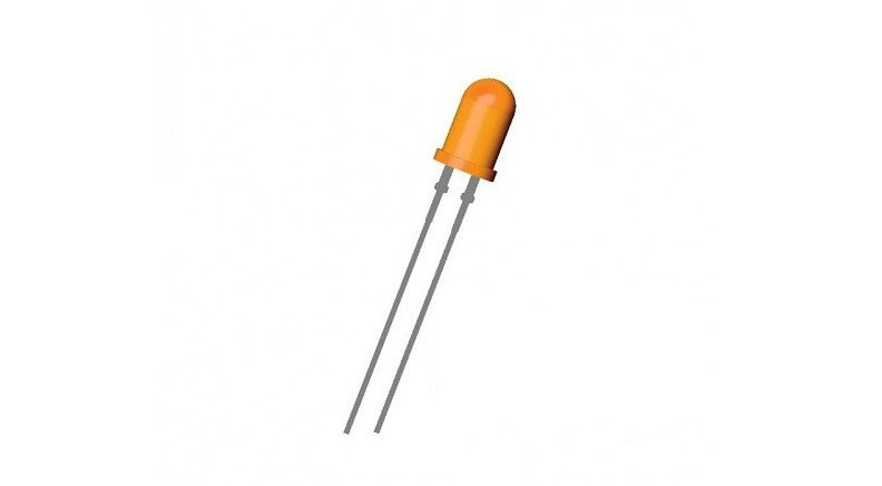 LED نارنجی مات 3mm 