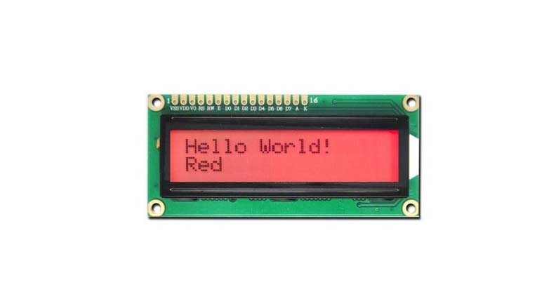 LCD کاراکتری 2x16 بک لایت قرمز